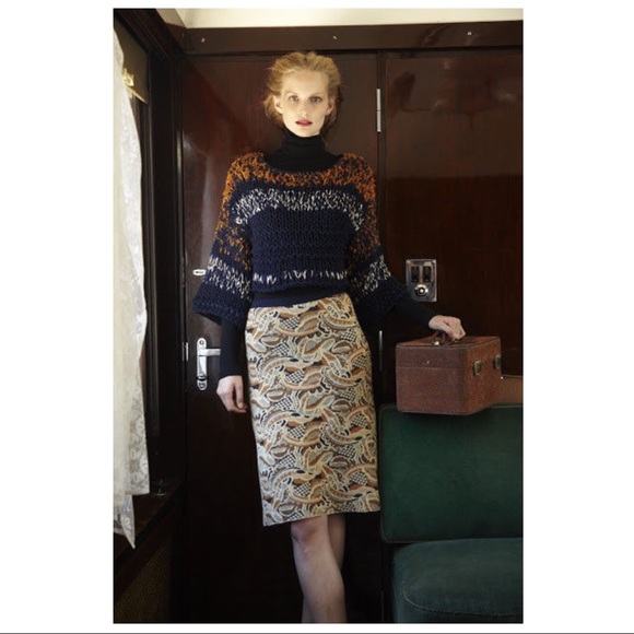 Anthropologie Dresses & Skirts - *RARE Anthro Sparrow Abstract Forest Sweater Skirt